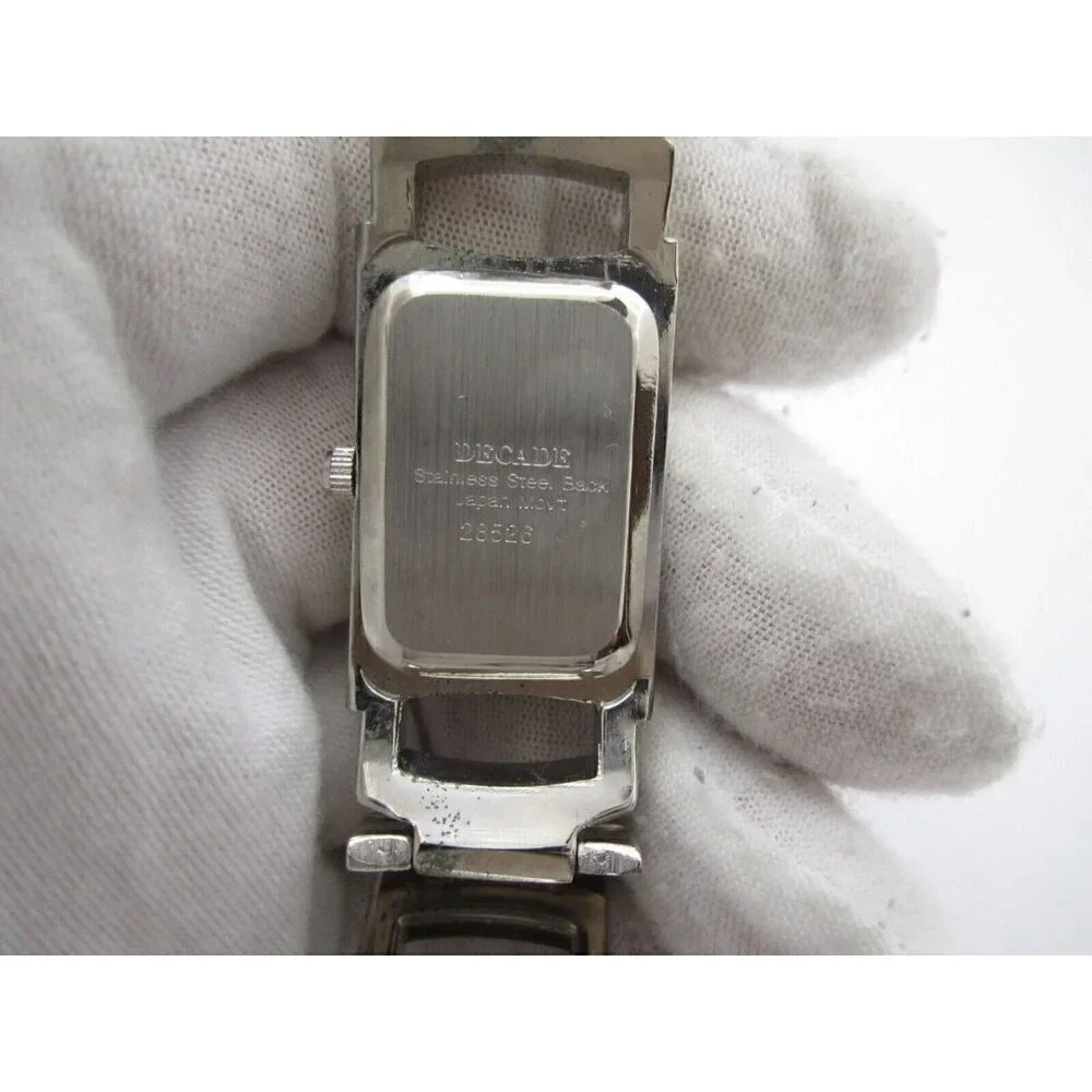 Women Decade Quartz WR Analog 20mm Dial Causal‎ Tank Style Watch (G654)